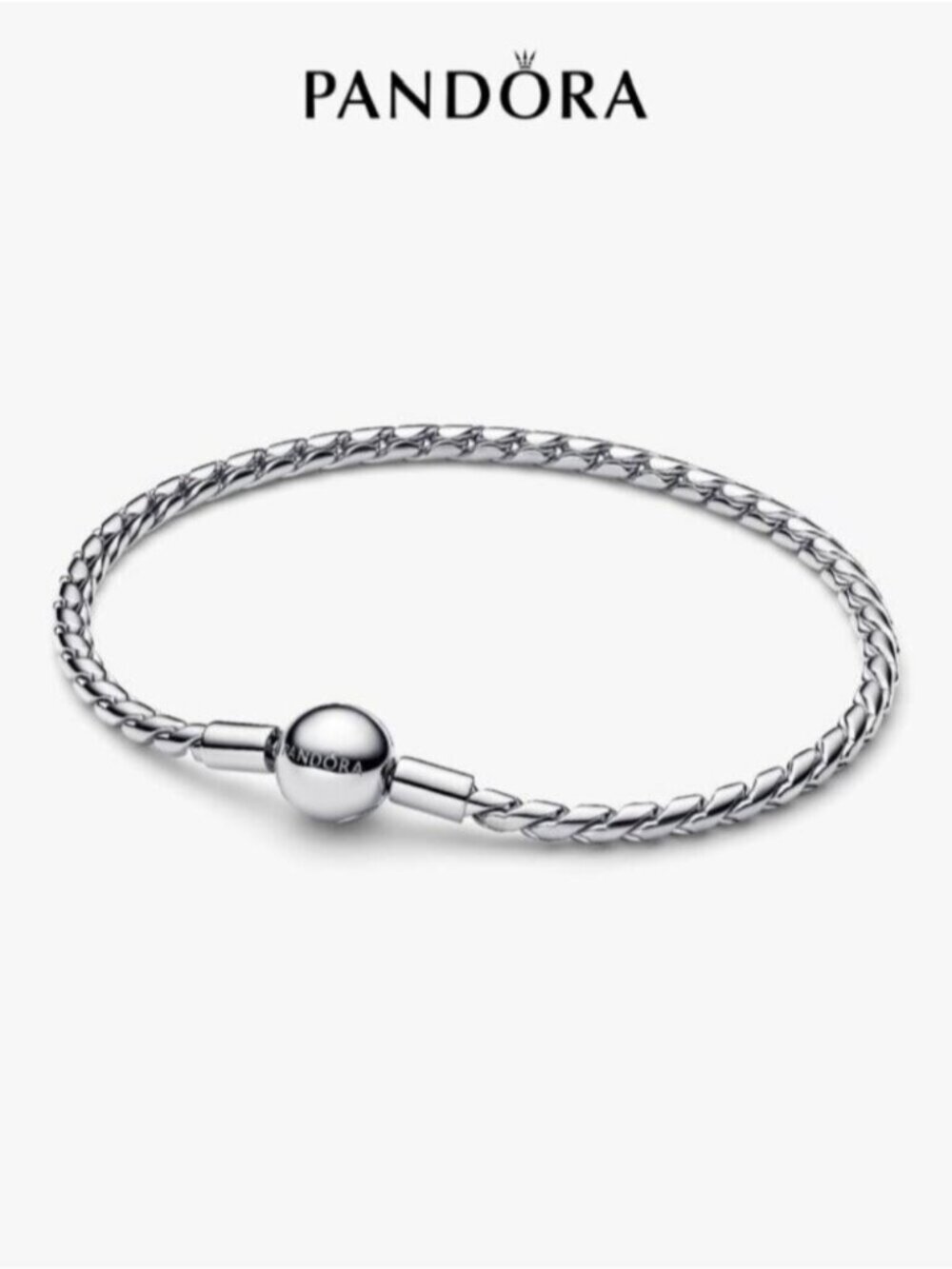 Pandora Round Clasp Wing Chain Bracelet